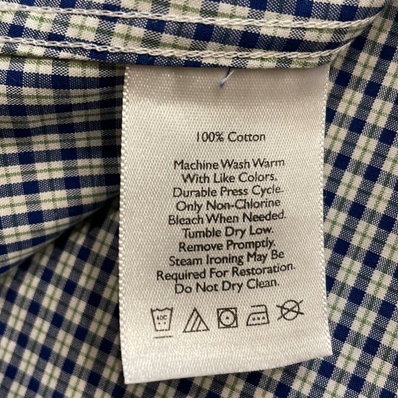 Eddie Bauer NWOT men’s wrinkle free RELAXED fit button down plaid shirt 2XL - Picture 11 of 12